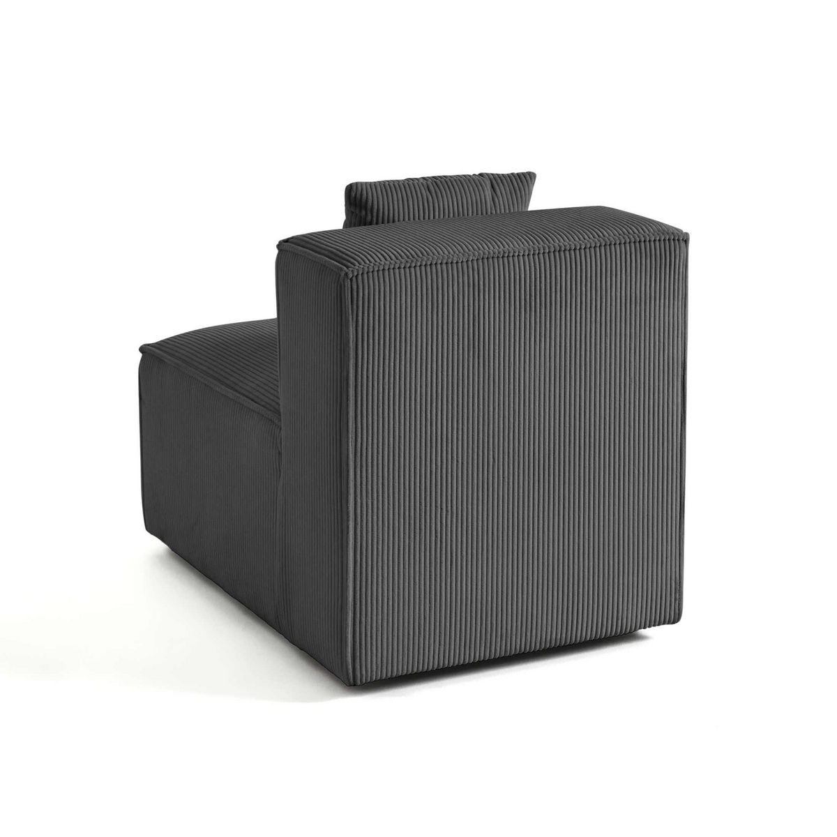 LISA DESIGN Arty - module d'assise sans accoudoirs - en velours côtelé