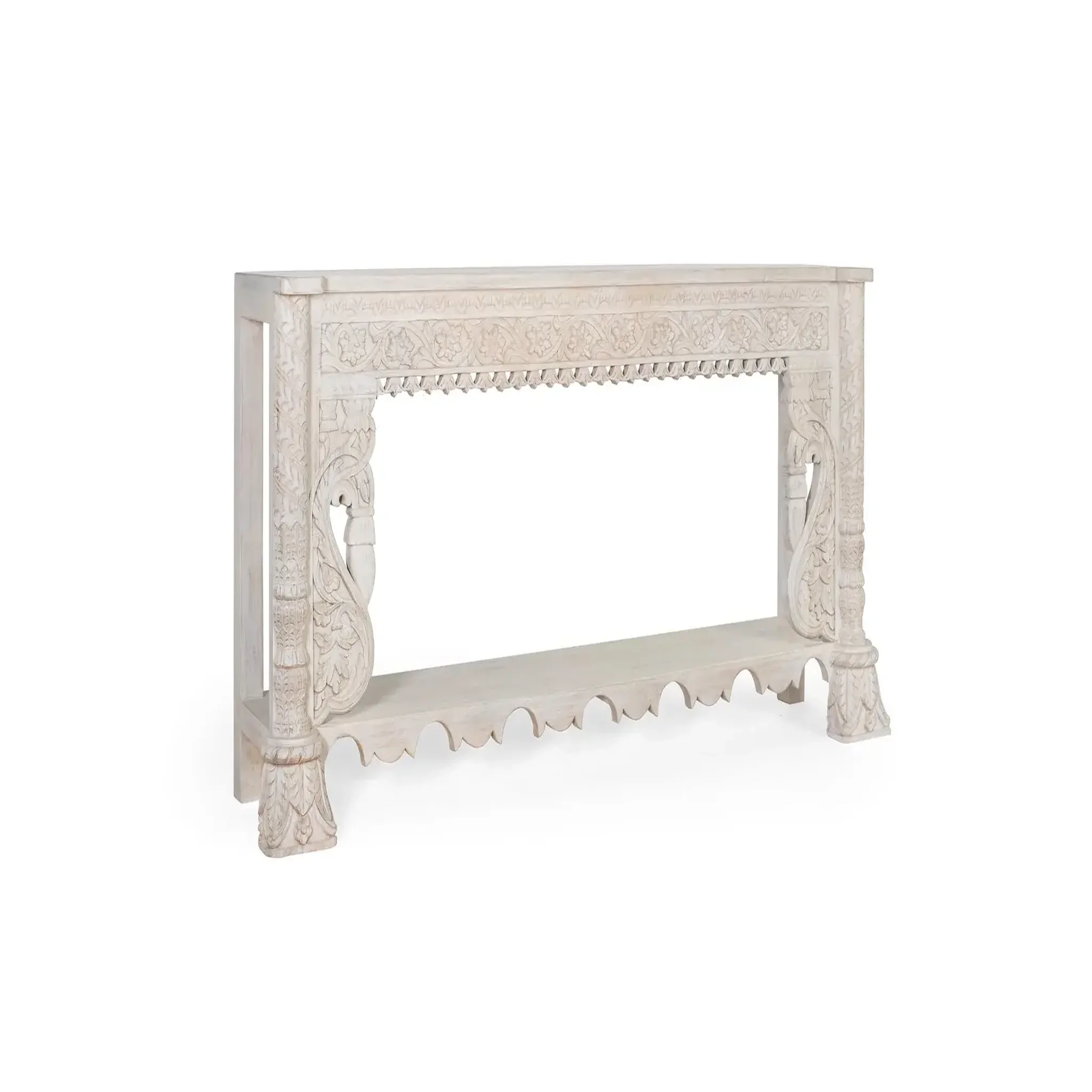 Voir la diapositive 2 : GINER Y COLOMER SL Console en bois de manguier 180 cm style méditerranéen moderne