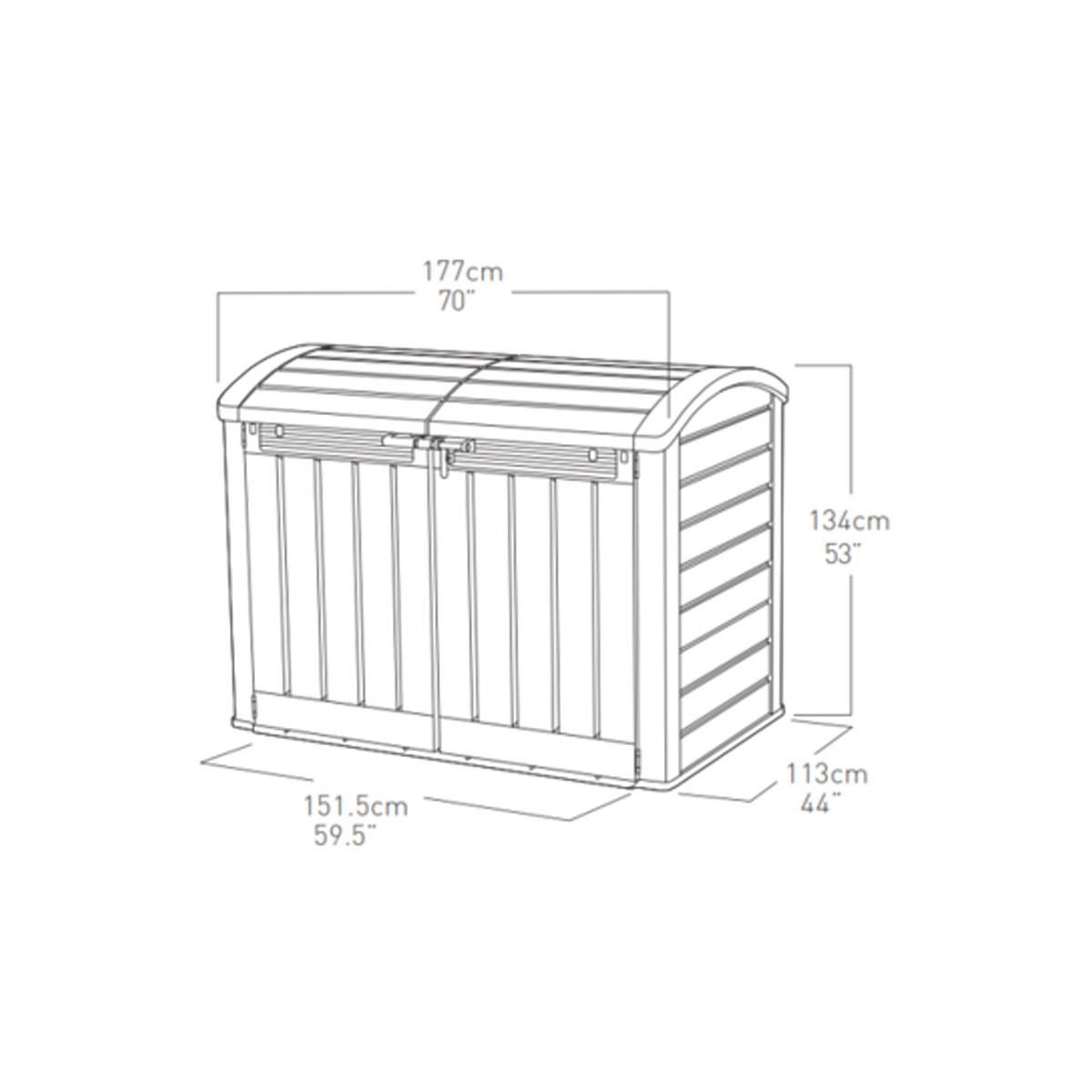 KETER Coffre de jardin résine Bippen