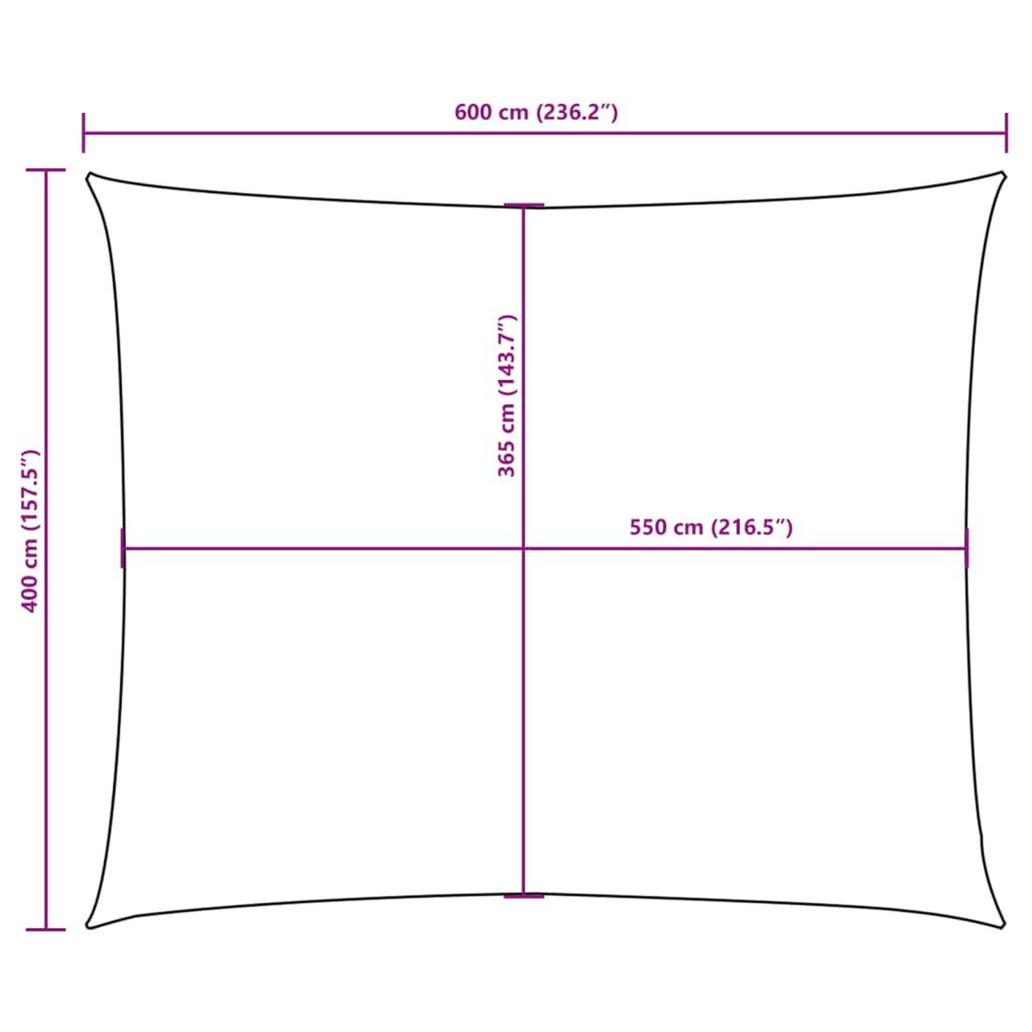 Voir la diapositive 6 : VIDAXL Voile de parasol tissu oxford rectangulaire 4x6 m terre cuite