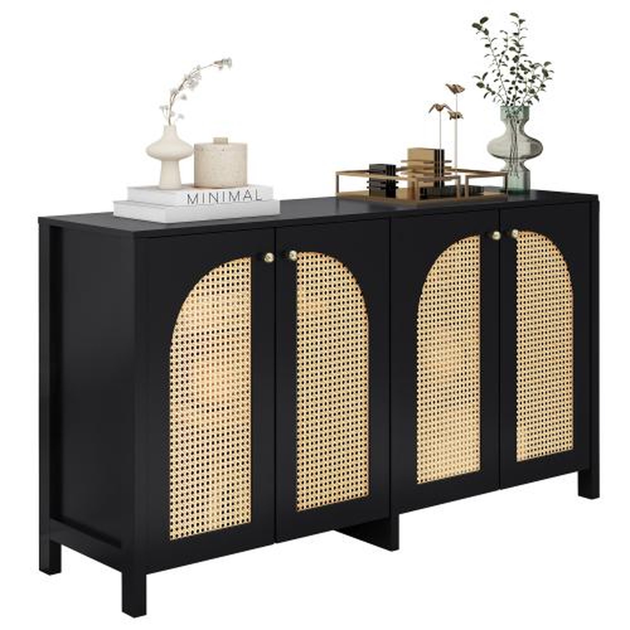 MERAX Buffet. Coloris disponibles : Marron, Noir, Blanc