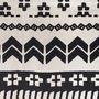 Voir la diapositive 2 : ATMOSPHERA Tapis Déco à Franges  Pailo  120x170cm Noir & Blanc
