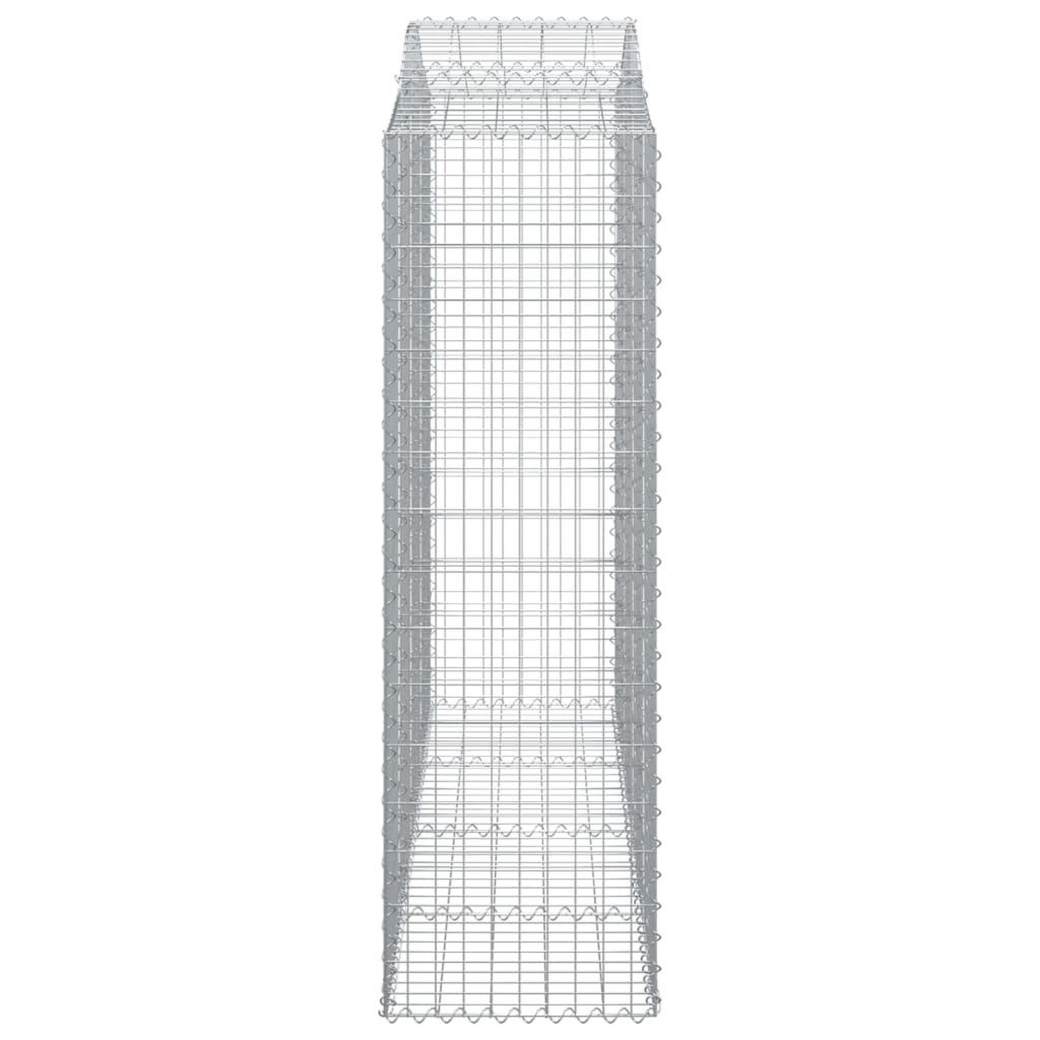 Voir la diapositive 5 : VIDAXL Paniers a gabions arques 20 pcs 200x50x160/180 cm Fer galvanise
