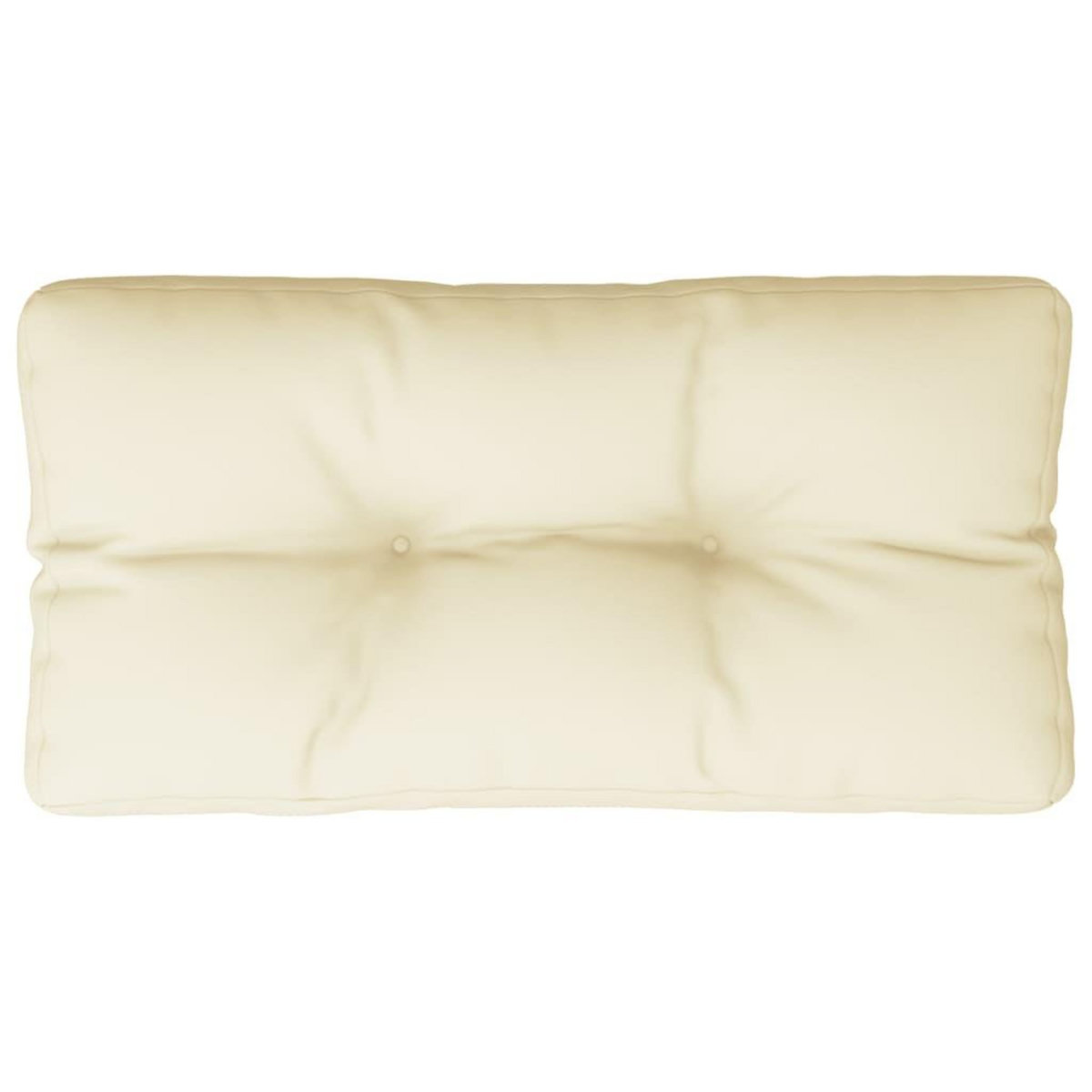 VIDAXL Coussin de palette creme 70x40x12 cm tissu