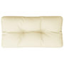 Voir la diapositive 2 : VIDAXL Coussin de palette creme 70x40x12 cm tissu