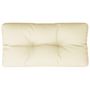 Voir la diapositive 2 : VIDAXL Coussin de palette creme 70x40x12 cm tissu