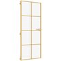 Voir la diapositive 2 : VIDAXL Porte interieure mince dore 83x201,5 cm verre trempe aluminium