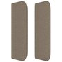 Voir la diapositive 4 : VIDAXL Tete de lit avec oreilles Taupe 93x16x78/88 cm Tissu