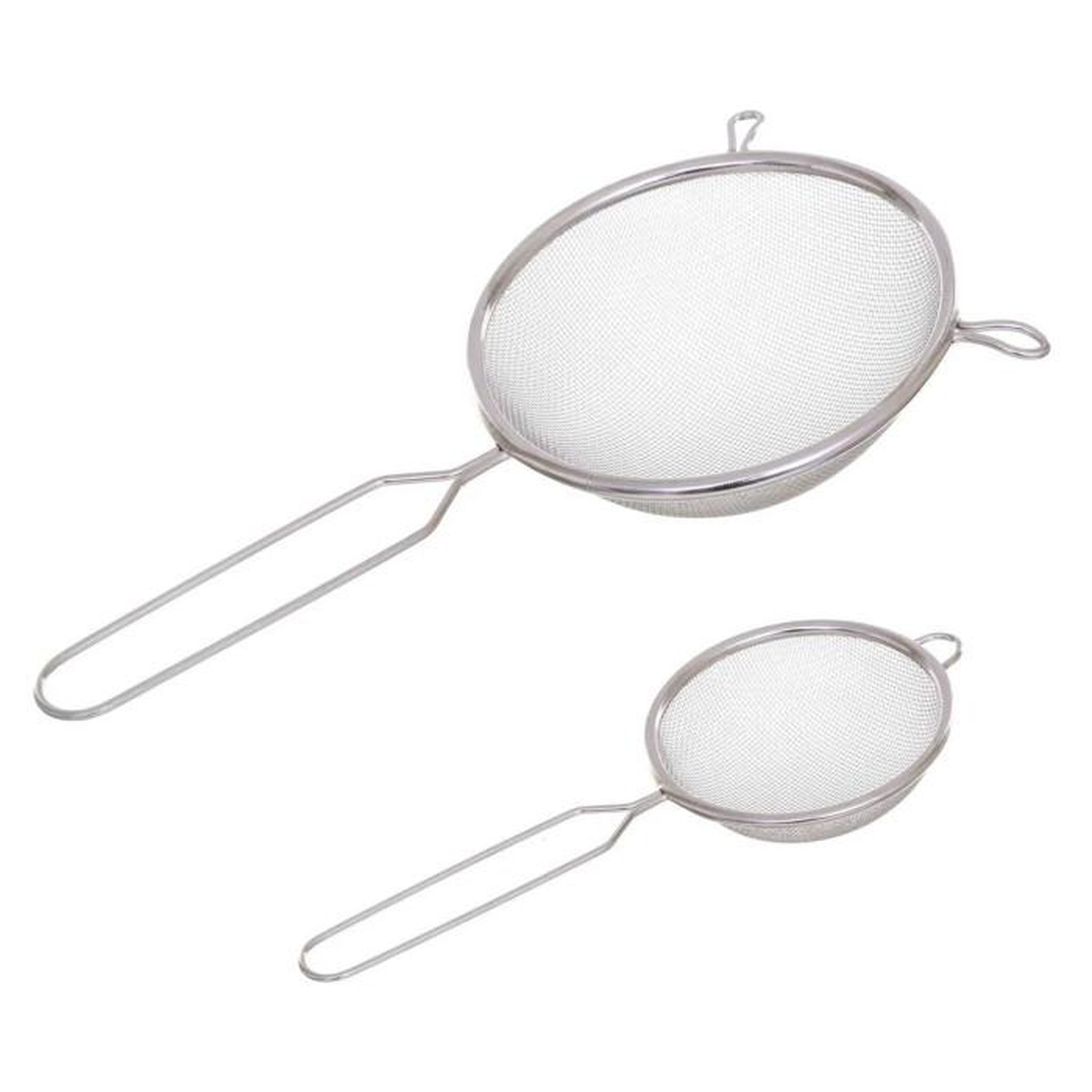 Voir la diapositive 1 : FIVE Lot de 2 Passoires à Manche  Inox  28cm Argent