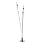 Voir la diapositive 1 : Lumisky Lampadaire ext filaire REEDS Noir Plastique H156CM