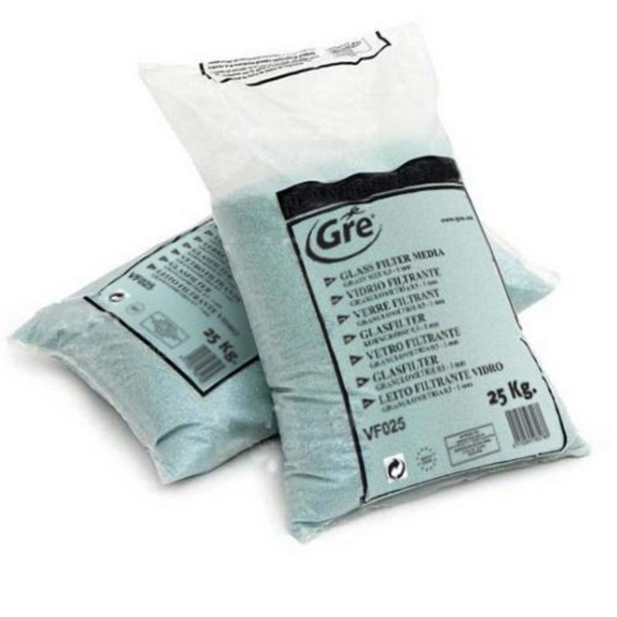 GRE Lot de 4 sacs de verre filtrant