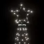 VIDAXL Arbre de Noël avec poteau en metal 500 LED blanches froides 3m