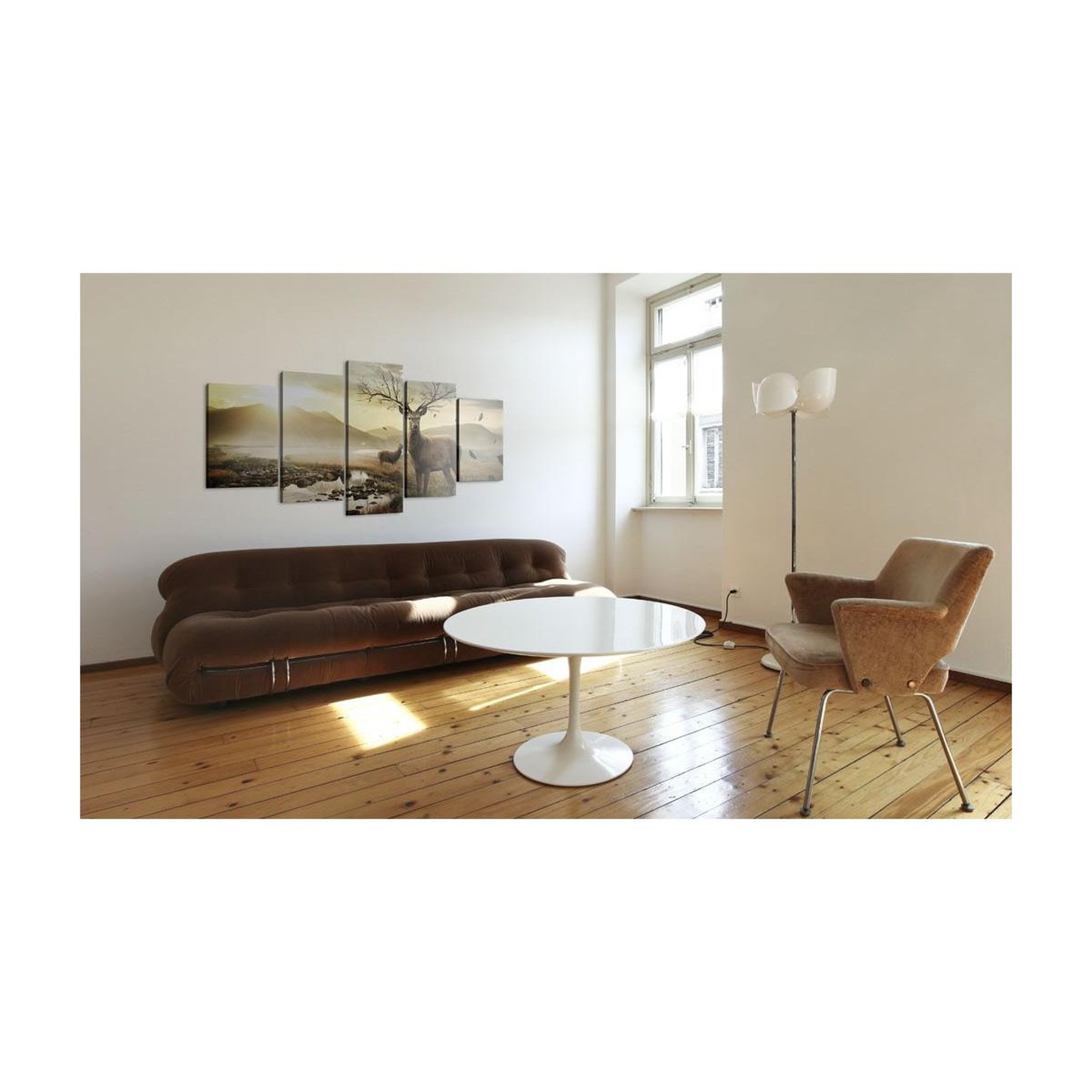 Voir la diapositive 2 : Paris Prix Tableau imprimé  toundra & cerfs
