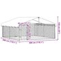 Voir la diapositive 6 : VIDAXL Chenil exterieur avec toit 300x300x150 cm