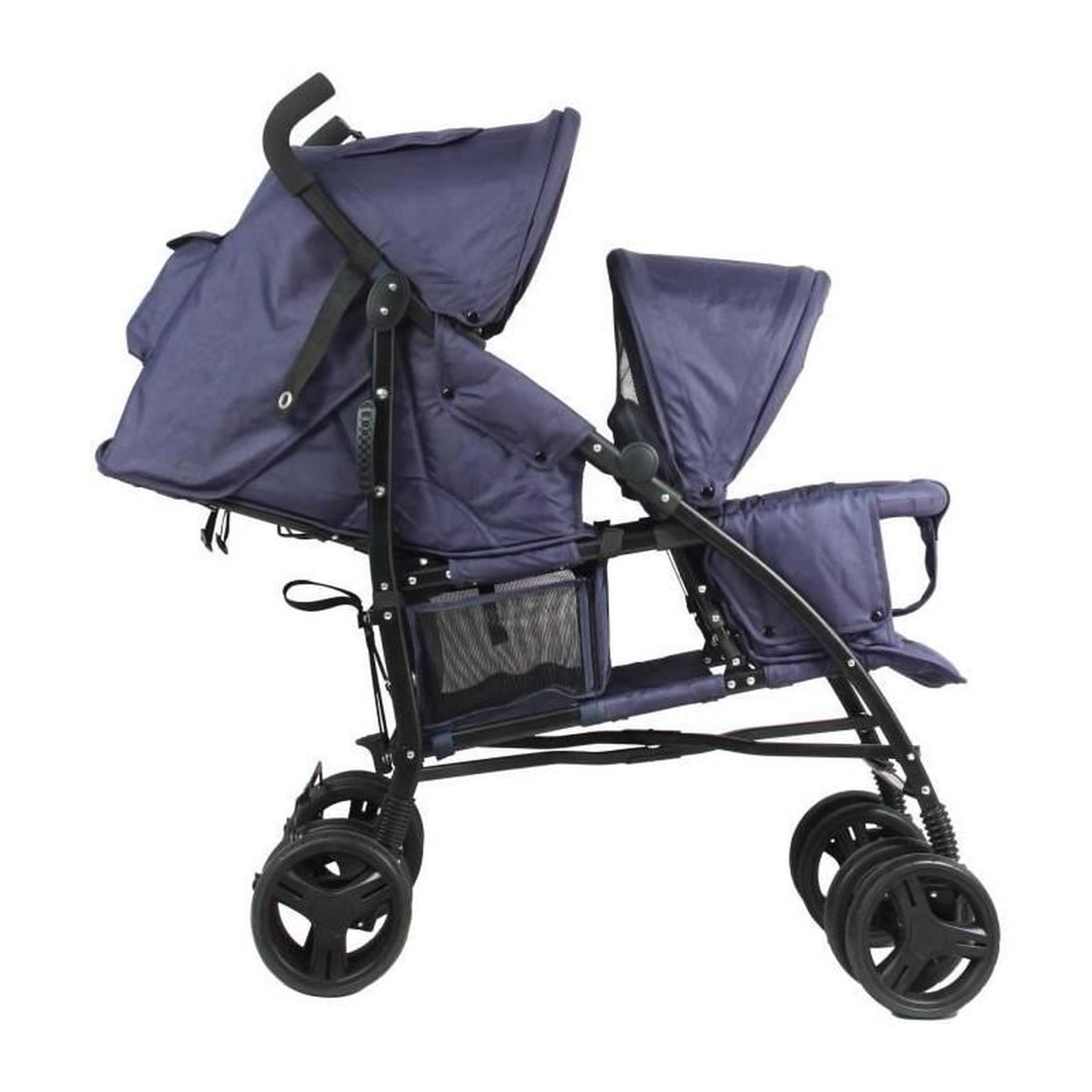 Voir la diapositive 3 : BAMBISOL Poussette canne double BAMBISOL - 6-36 mois pour le siege avant (max 15 kg) et de 0-36 mois (max 15 kg) pour le siege arriere