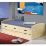 Voir la diapositive 2 : Paris Prix Lit Banquette Enfant Bois  Rob  90x200cm Naturel