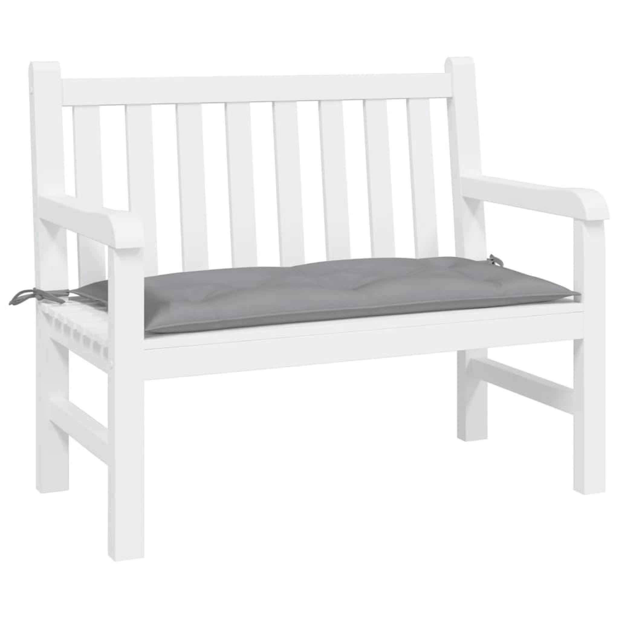 VIDAXL Coussin de banc de jardin gris 100x50x7 cm tissu oxford