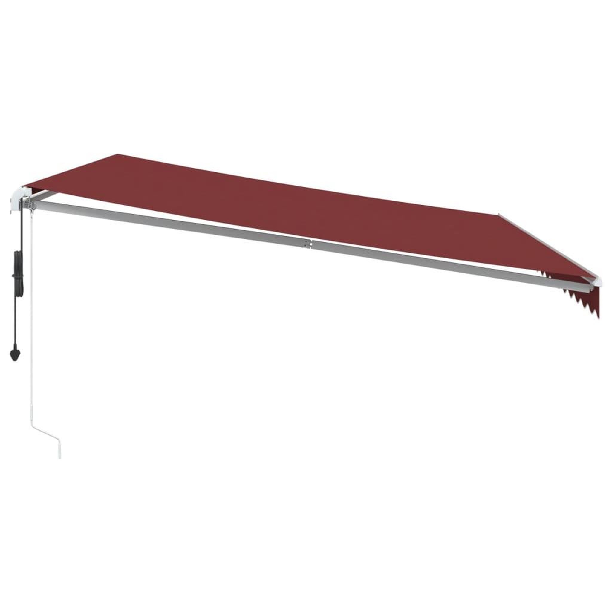 Voir la diapositive 5 : VIDAXL Auvent retractable automatique avec LED bordeaux 450x300 cm