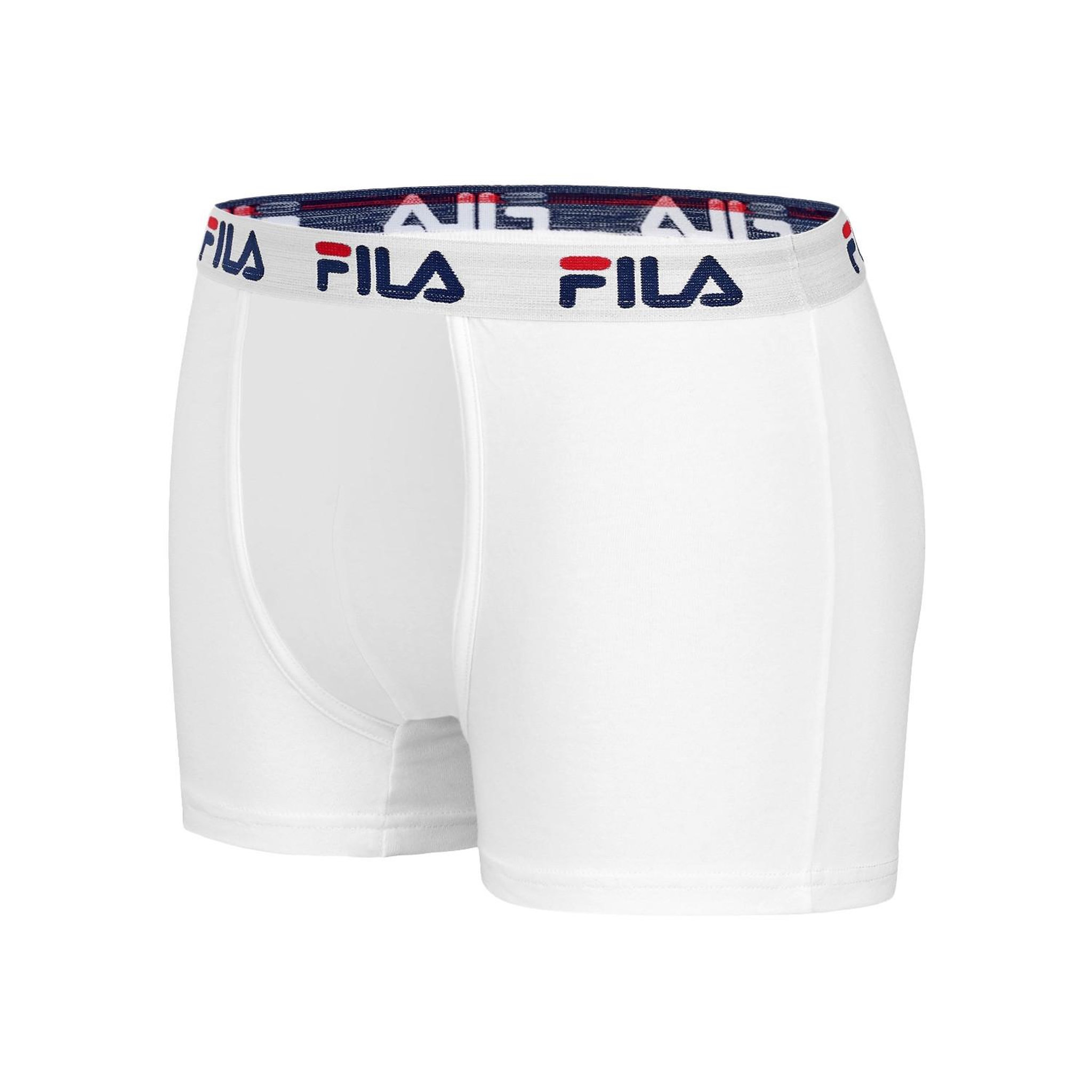 Voir la diapositive 3 : FILA Lot de 4 Boxers Homme FILA 5016 coton couleur Blanc