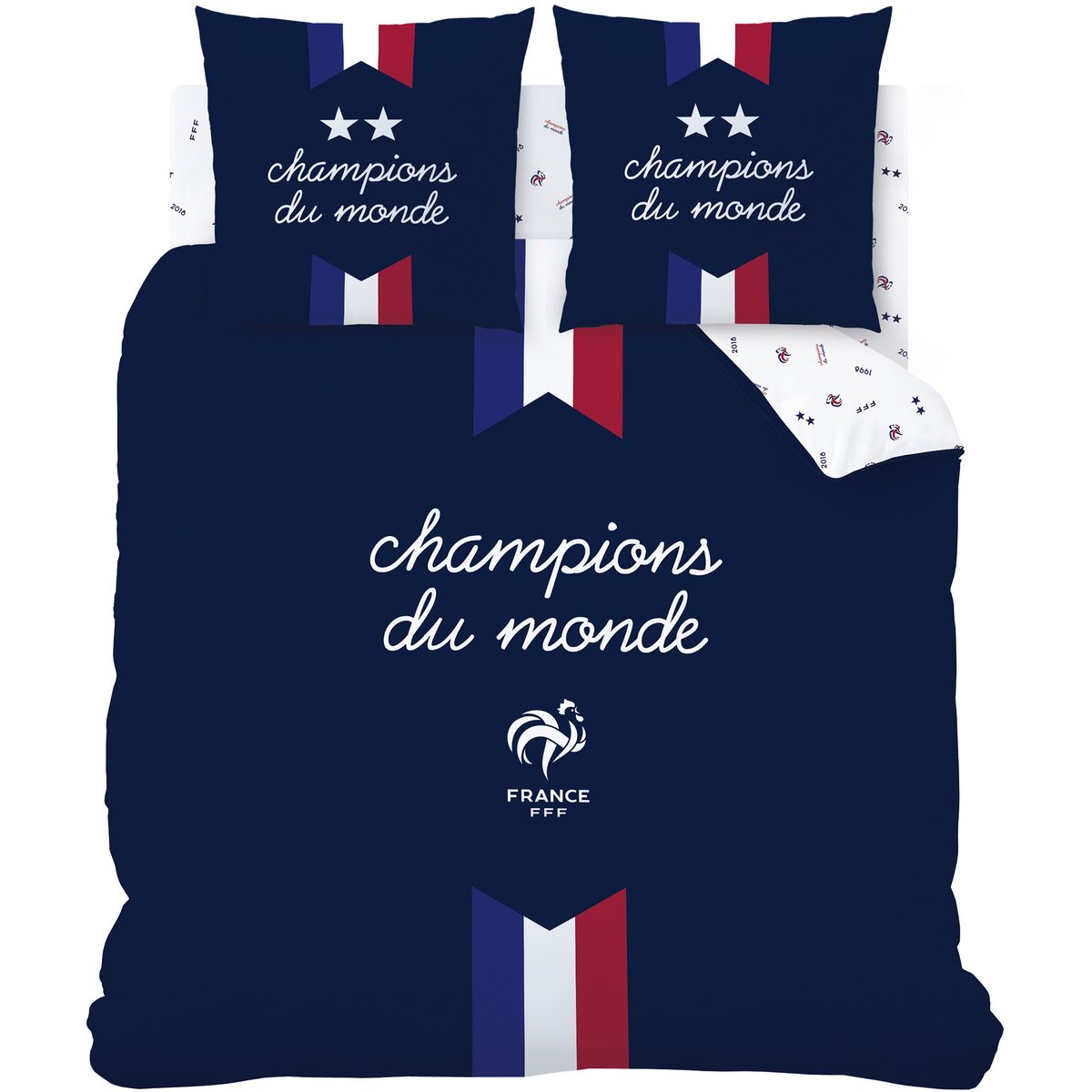 FFF Drap housse coton 57 fils France DEUX ETOILES 