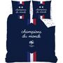 Voir la diapositive 2 : FFF Drap housse coton 57 fils France DEUX ETOILES 