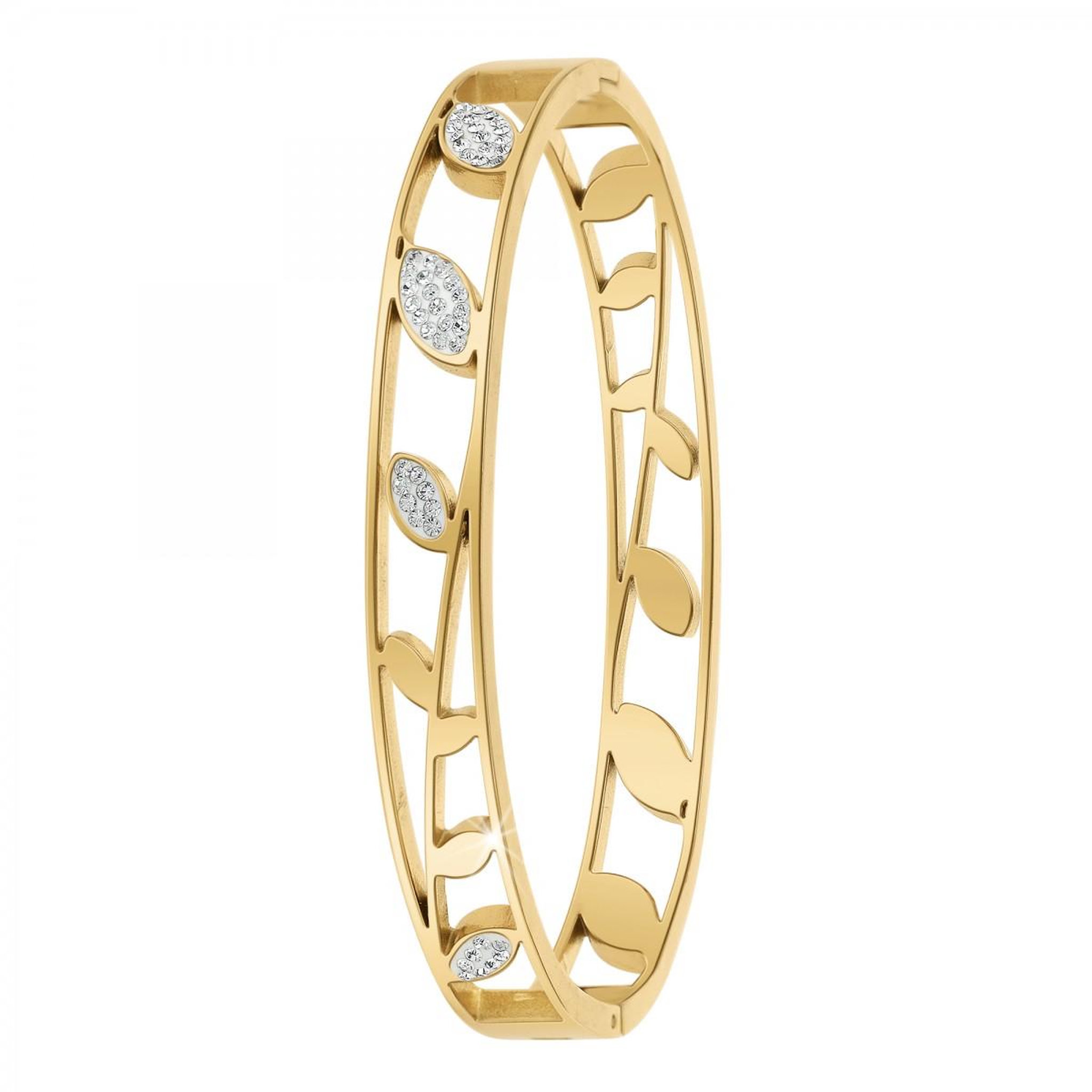 Voir la diapositive 1 : SC BOHEME Bracelet feuilles par SC Bohème orné de Cristaux scintillants