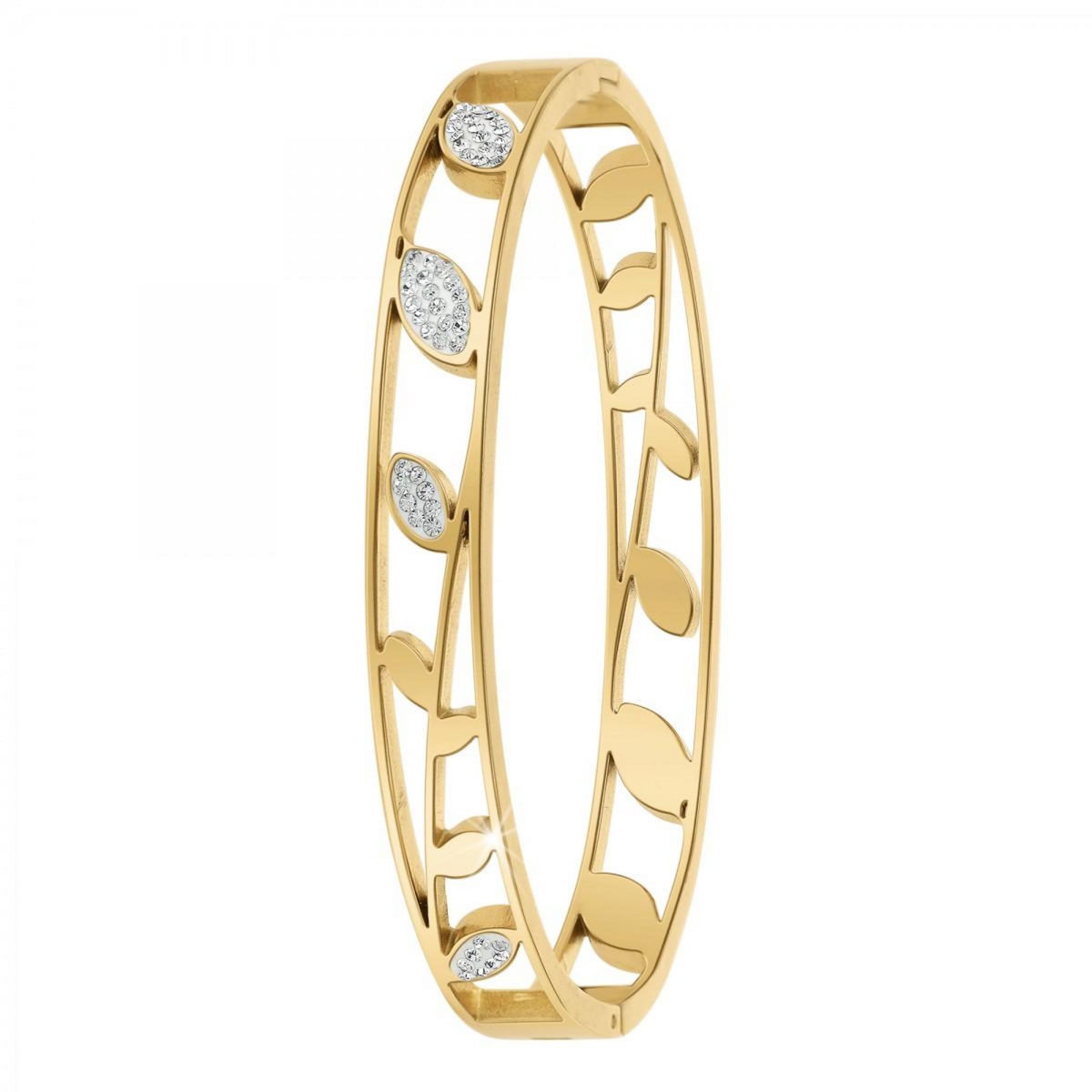 SC BOHEME Bracelet feuilles par SC Bohème orné de Cristaux scintillants