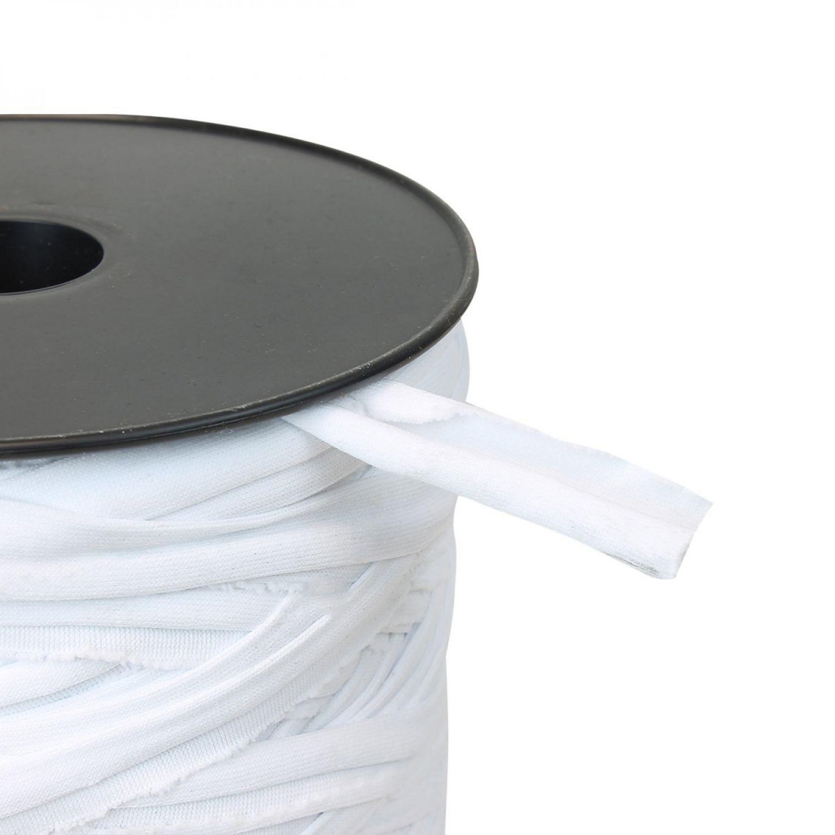 LINXOR Bobine de lien en lycra avec mandrin - 150 m - Blanc