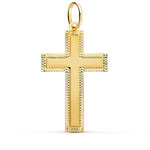 L'ATELIER D'AZUR Pendentif  - Médaille Croix Or 18 Carats 750 Jaune - Chaine Offerte