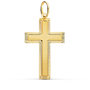 Voir la diapositive 1 : L'ATELIER D'AZUR Pendentif  - Médaille Croix Or 18 Carats 750 Jaune - Chaine Offerte