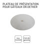 Voir la diapositive 4 : DR.OETKER Plateau de présentation pour gâteau rond en inox Dr.Oetker Divers