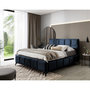 Voir la diapositive 3 : BEST MOBILIER Millie - lit coffre - 180x200 cm - sommier inclus - en velours