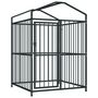 Voir la diapositive 3 : VIDAXL Chenil exterieur avec toit pour chiens 120 x 120 x 150 cm