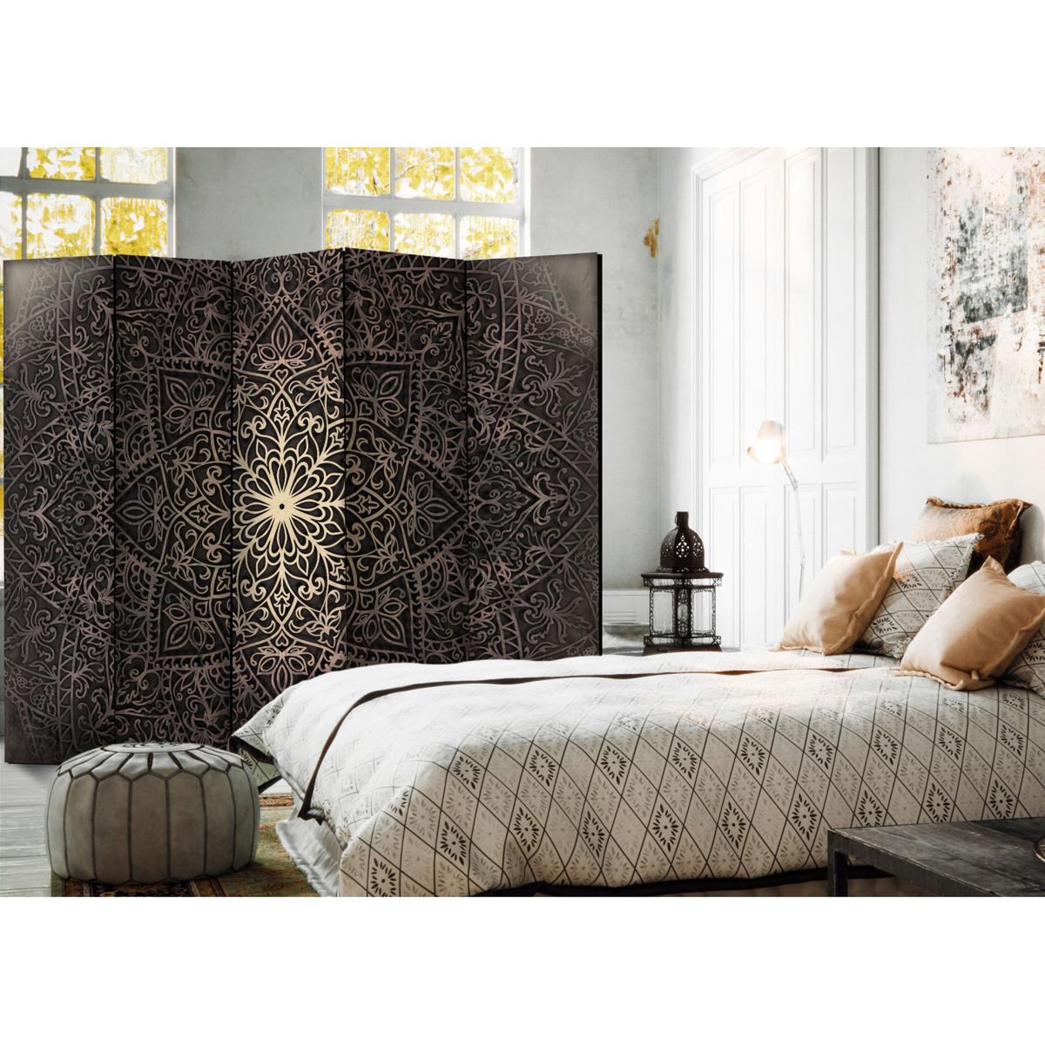 Voir la diapositive 2 : Paris Prix Paravent 5 volets  royal finesse  172x225cm