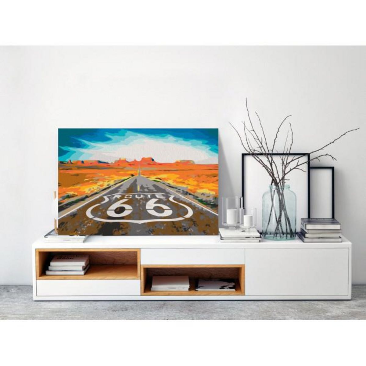 Paris Prix Tableau à Peindre Soi-Même  Route 66  40x60cm