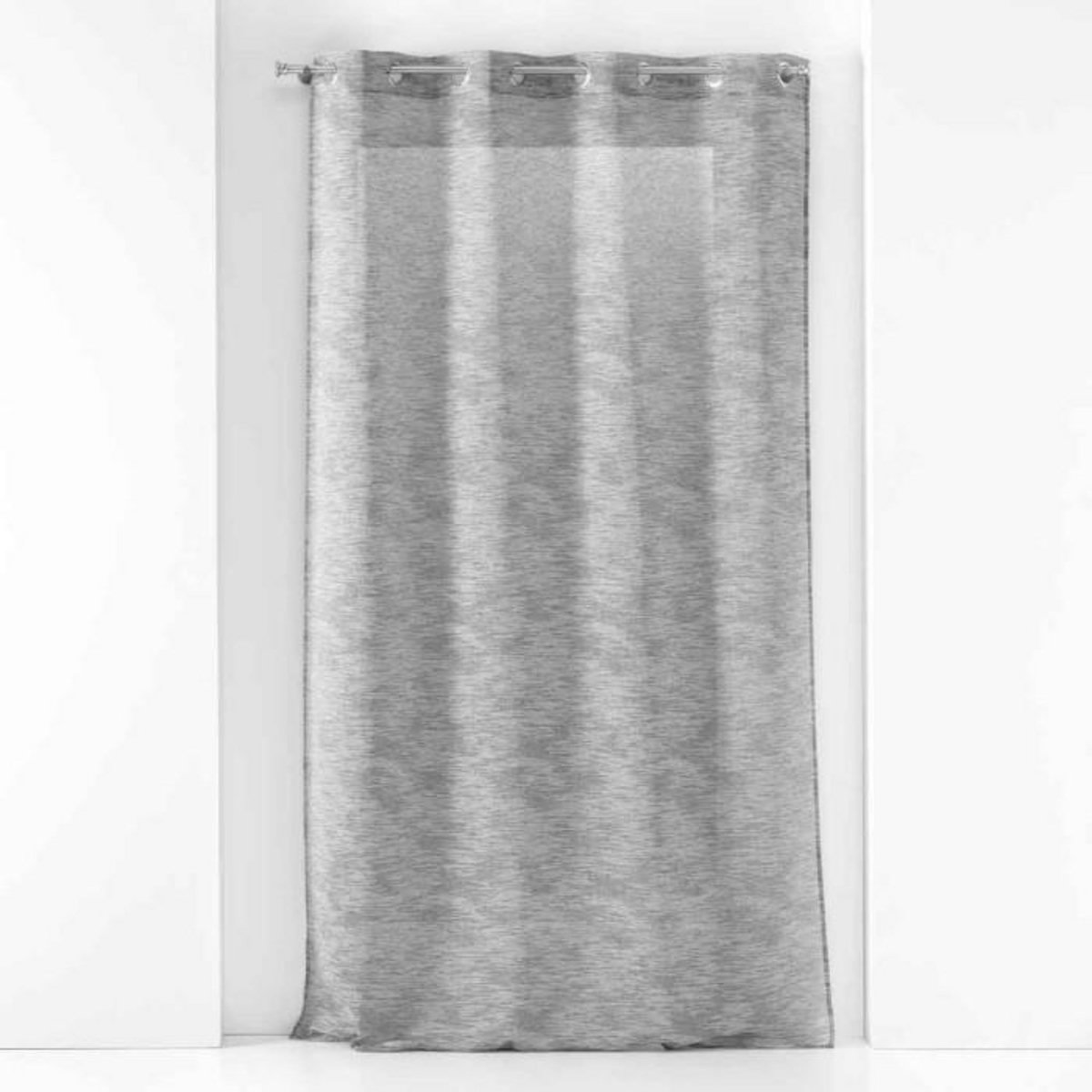 Paris Prix Rideau Voilage à Œillets  Zebra  140x240cm Anthracite