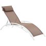 Voir la diapositive 2 : Habitat et Jardin Bain de soleil en aluminium  Beauty  - Phoenix - Taupe - Lot de 2