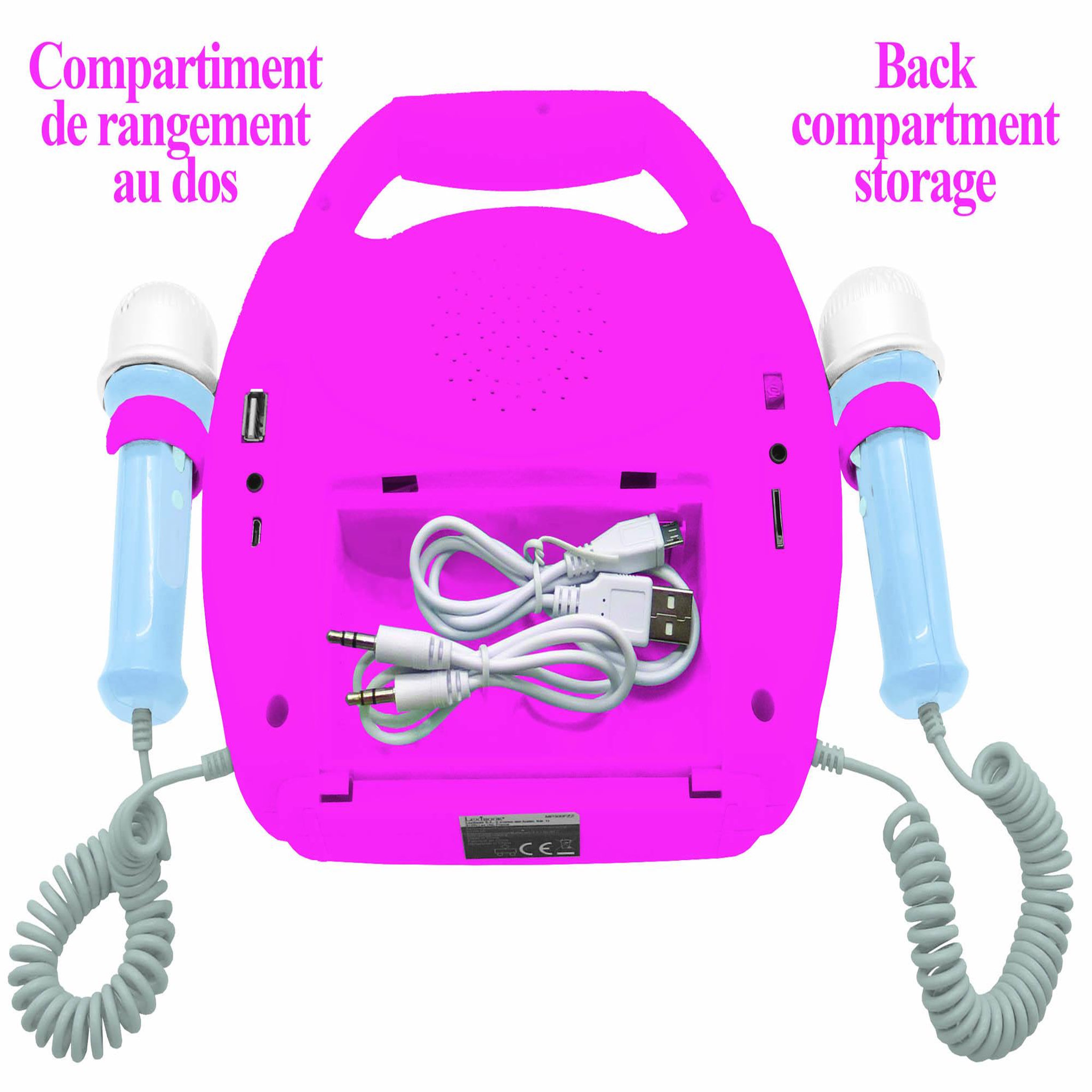 Voir la diapositive 3 : Lexibook Enceinte Bluetooth Barbie avec micros