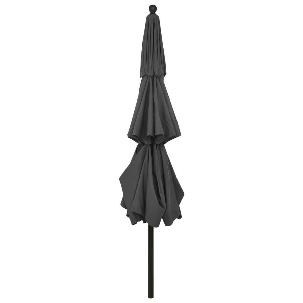 VIDAXL Parasol de jardin a 3 niveaux avec mat en aluminium anthracite