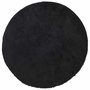 Voir la diapositive 2 : VIDAXL Tapis shaggy a poils longs NAVARRA noir 120x120 cm polyester