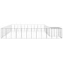 Voir la diapositive 3 : VIDAXL Chenil Argente 31,46 m^2 Acier