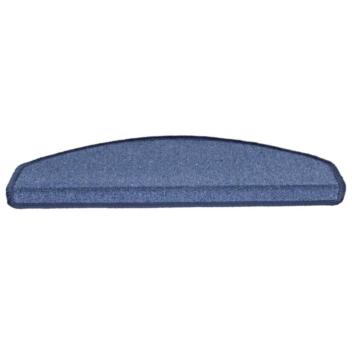 VIDAXL Tapis d'escalier 10 pcs 65x24x4 cm Bleu