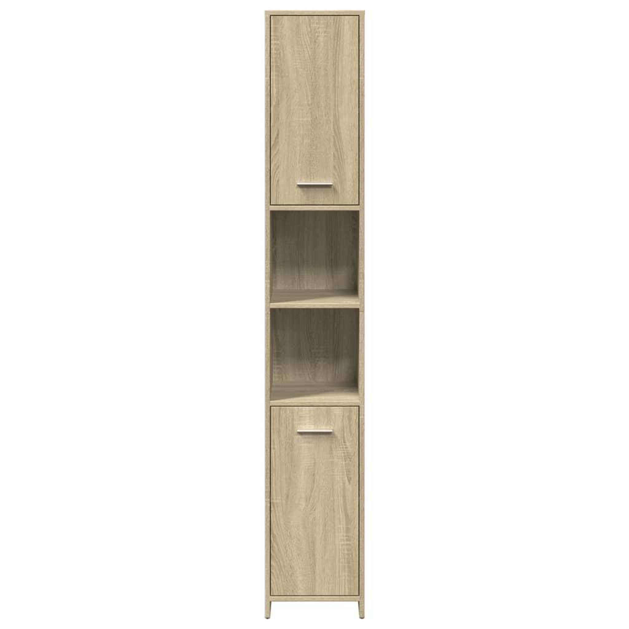 Voir la diapositive 4 : VIDAXL Armoire de salle de bain Chene sonoma 30x30x183,5 cm Agglomere