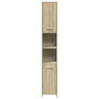Voir la diapositive 4 : VIDAXL Armoire de salle de bain Chene sonoma 30x30x183,5 cm Agglomere