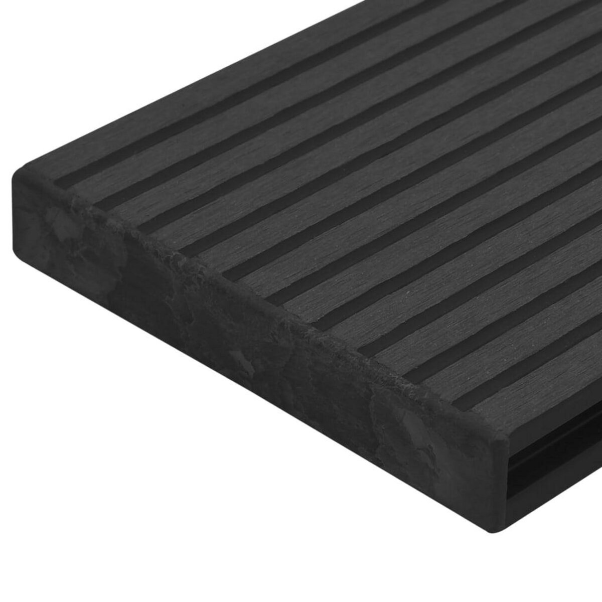 VIDAXL Embouts de terrasse 10 pcs Noir Plastique