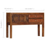 Voir la diapositive 6 : VIDAXL Buffet 118x30x75 cm Bois de manguier massif