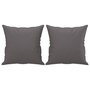 Voir la diapositive 5 : VIDAXL Canape 3 places avec oreillers decoratifs gris 180cm similicuir