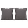 Voir la diapositive 5 : VIDAXL Canape 3 places avec oreillers decoratifs gris 180cm similicuir
