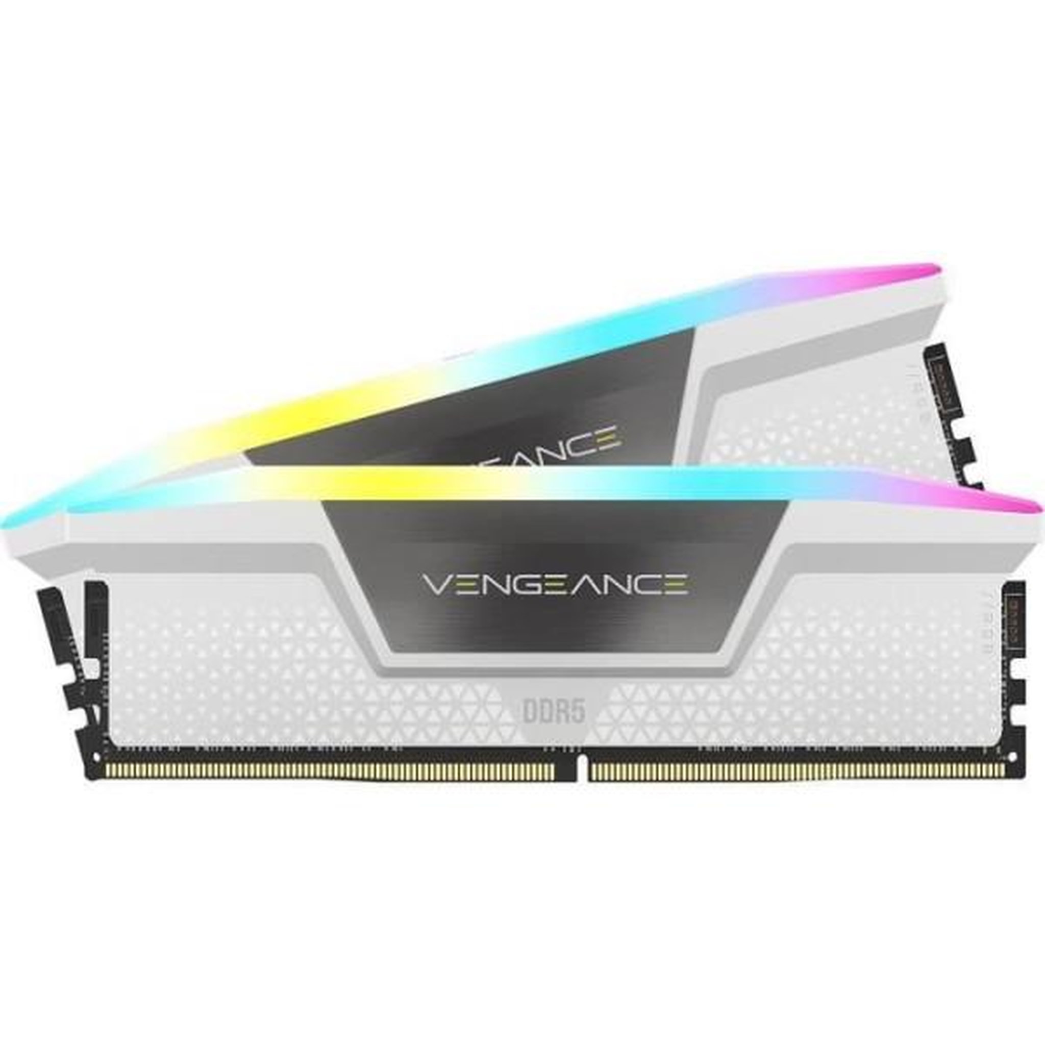 Voir la diapositive 2 : Corsair CORSAIR Vengeance RGB DDR5 - 32GB 2x16GB DIMM - 6200MHz - Unbuffered, 36-39-39-76, STD PMIC, XMP 3.0