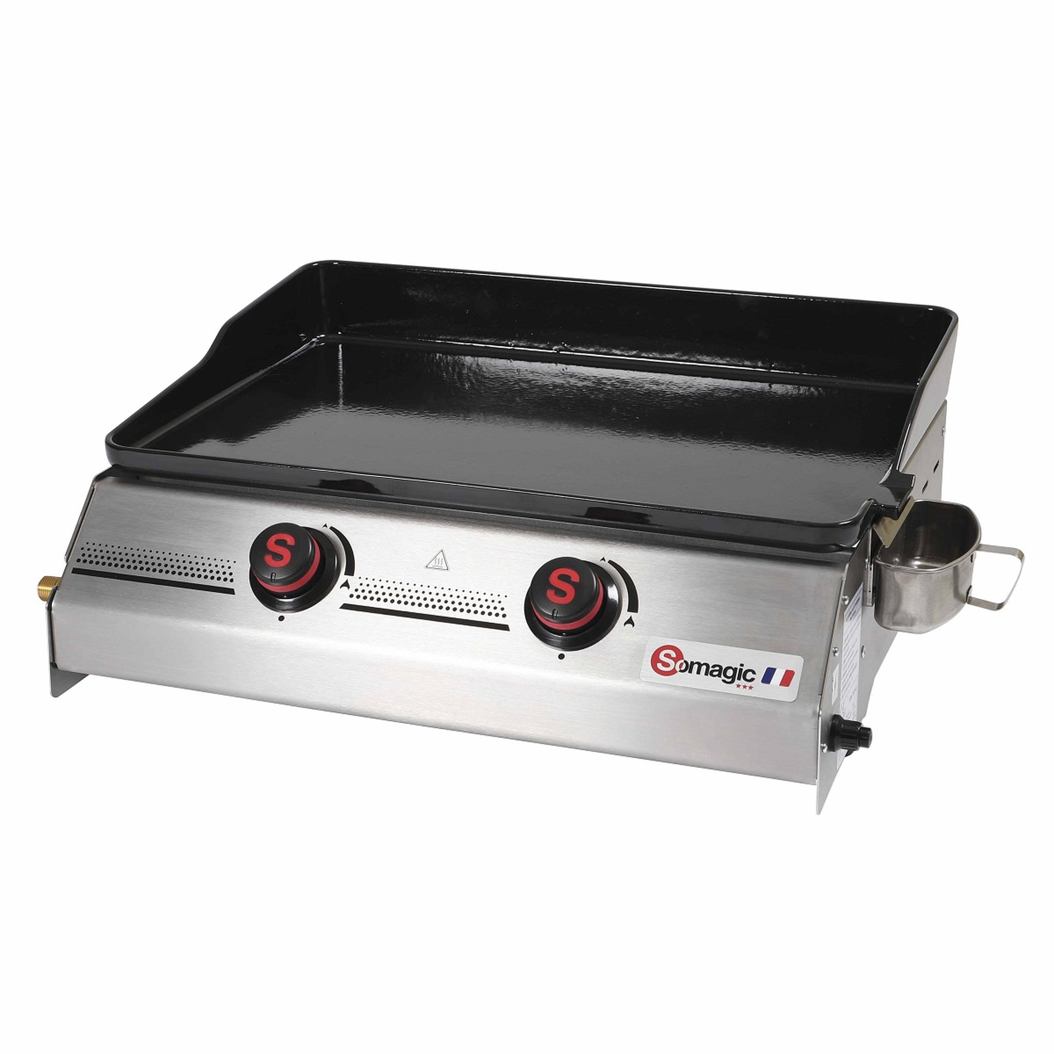 Voir la diapositive 2 : Somagic Plancha gaz 2 brûleurs PREMIUM 2